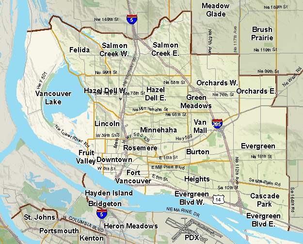 Vancouver Washington Zip Code Map Map
